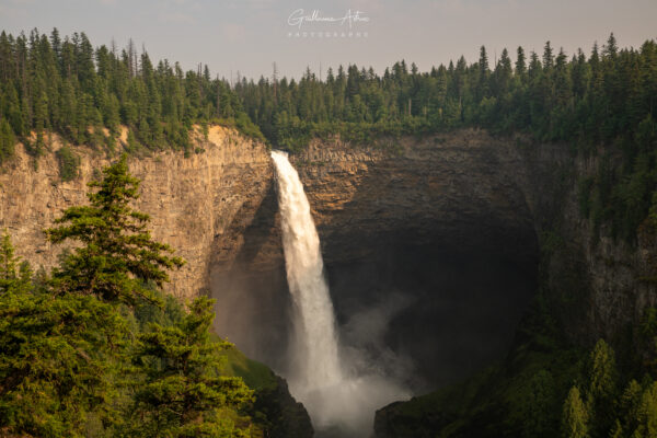 Helmcken Falls au coucher du soleil